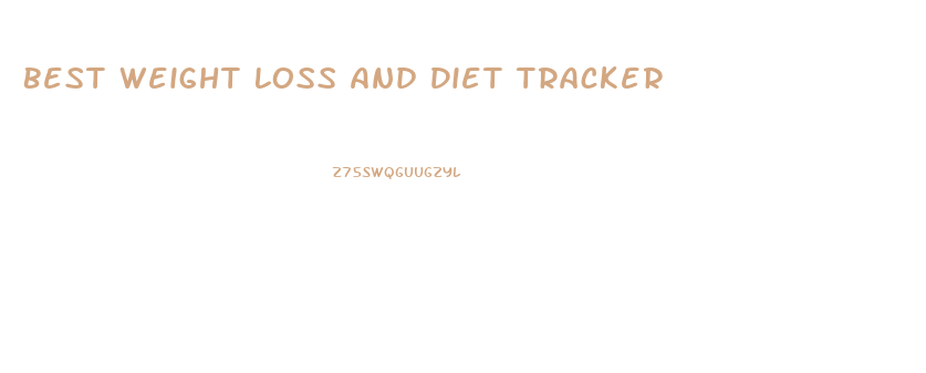 Best Weight Loss And Diet Tracker