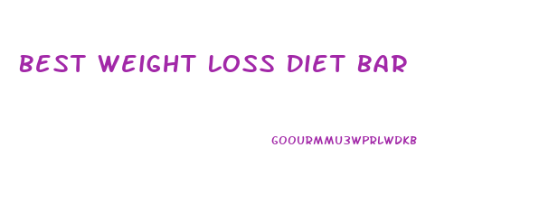 Best Weight Loss Diet Bar