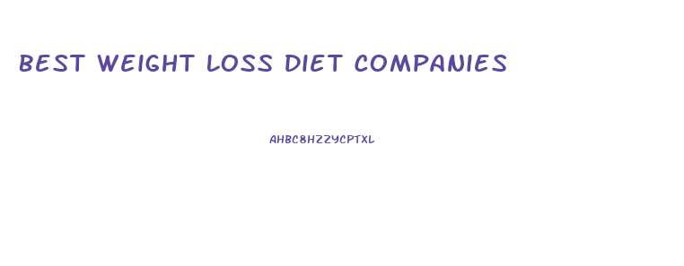 Best Weight Loss Diet Companies