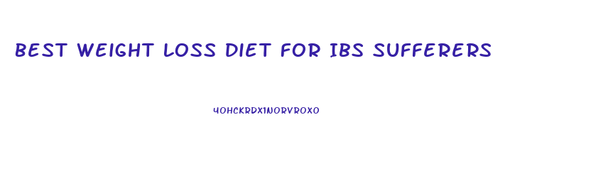 Best Weight Loss Diet For Ibs Sufferers