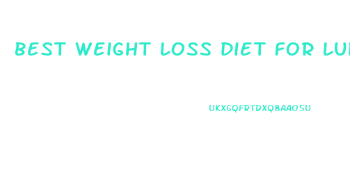 Best Weight Loss Diet For Lupus