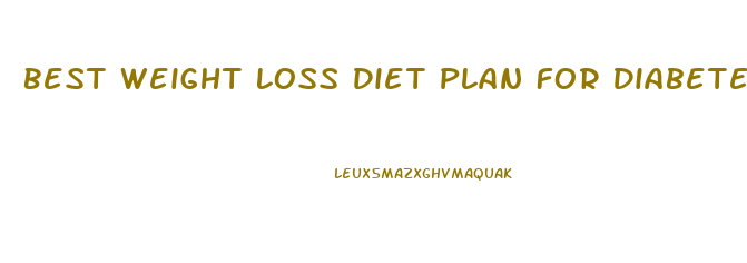 Best Weight Loss Diet Plan For Diabetes Type 2