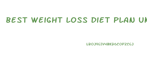 Best Weight Loss Diet Plan Uk