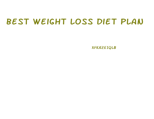 Best Weight Loss Diet Plan