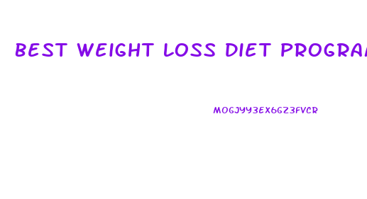 Best Weight Loss Diet Program