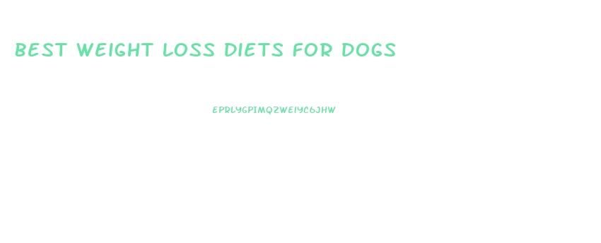 Best Weight Loss Diets For Dogs