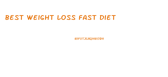 Best Weight Loss Fast Diet