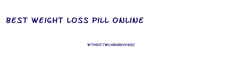 Best Weight Loss Pill Online