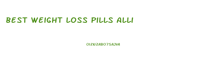 Best Weight Loss Pills Alli