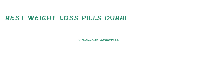 Best Weight Loss Pills Dubai