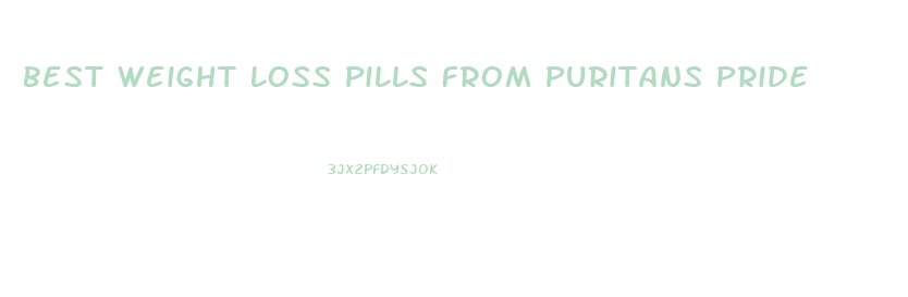 Best Weight Loss Pills From Puritans Pride