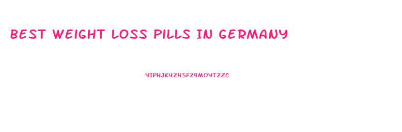 Best Weight Loss Pills In Germany