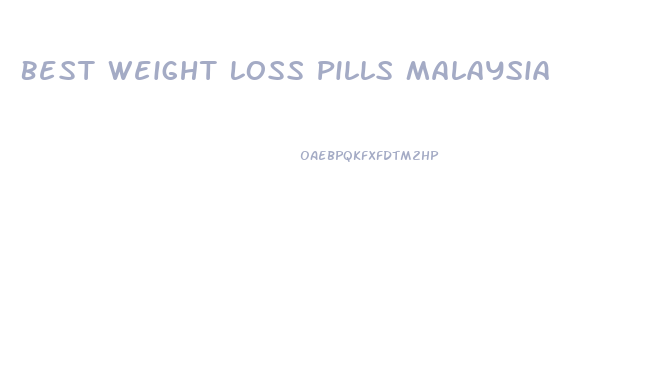 Best Weight Loss Pills Malaysia