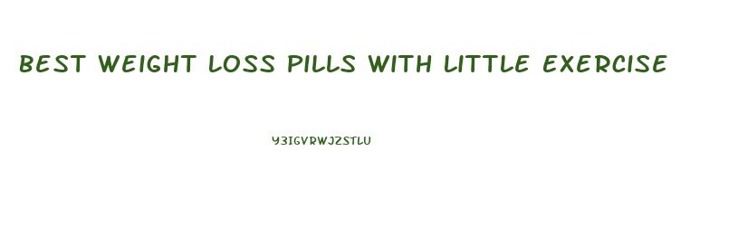 Best Weight Loss Pills With Little Exercise