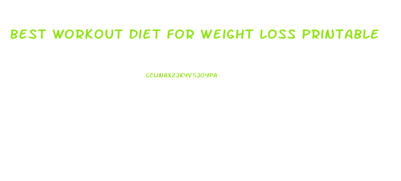 Best Workout Diet For Weight Loss Printable