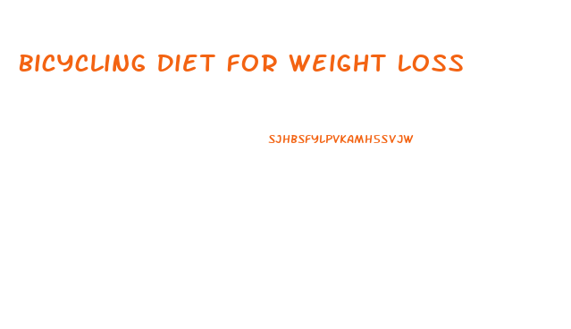 Bicycling Diet For Weight Loss