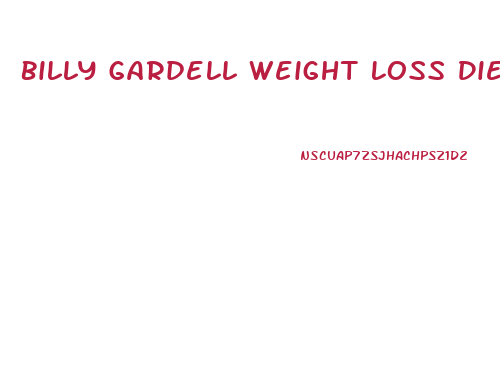 Billy Gardell Weight Loss Diet