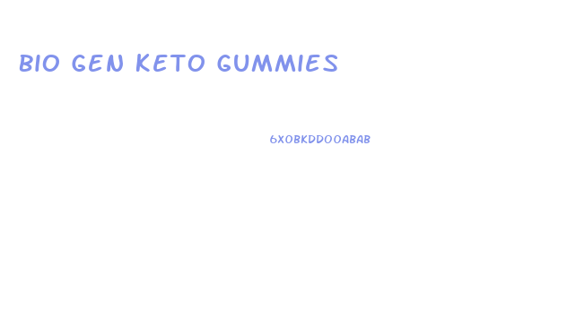 Bio Gen Keto Gummies