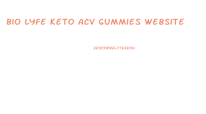 Bio Lyfe Keto Acv Gummies Website
