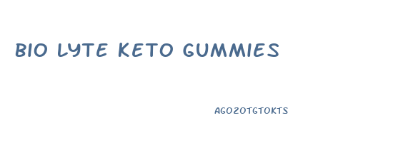 Bio Lyte Keto Gummies