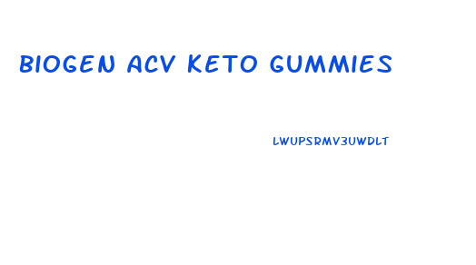 Biogen Acv Keto Gummies