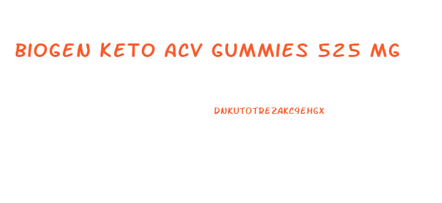 Biogen Keto Acv Gummies 525 Mg