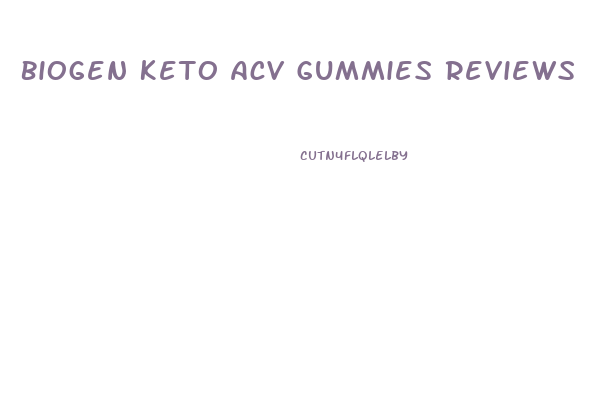 Biogen Keto Acv Gummies Reviews