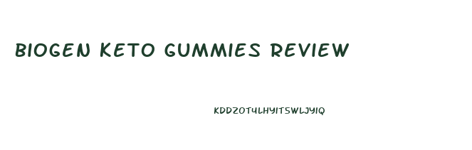 Biogen Keto Gummies Review
