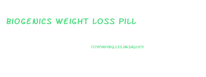 Biogenics Weight Loss Pill