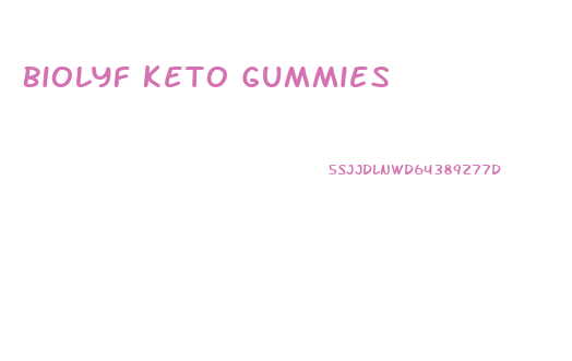 Biolyf Keto Gummies