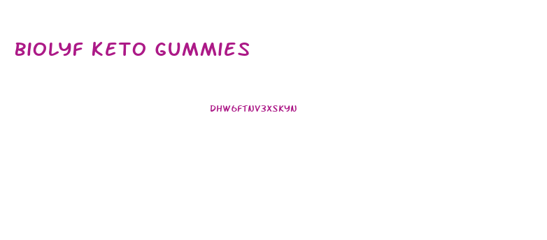 Biolyf Keto Gummies