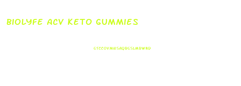 Biolyfe Acv Keto Gummies