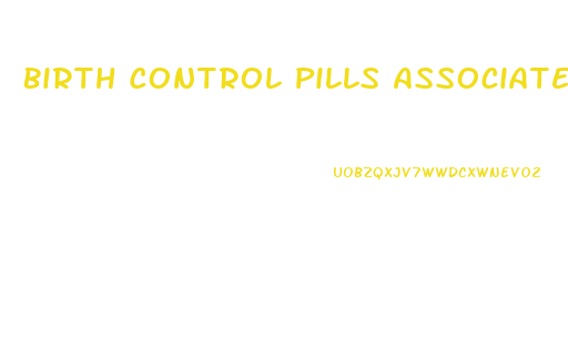 Birth Control Pills Associated With Weight Loss