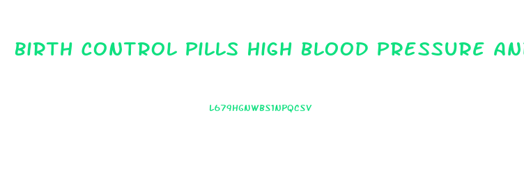 Birth Control Pills High Blood Pressure And Weight Loss