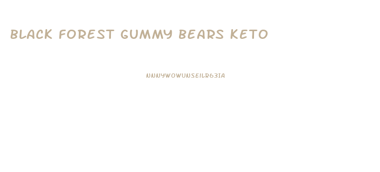 Black Forest Gummy Bears Keto