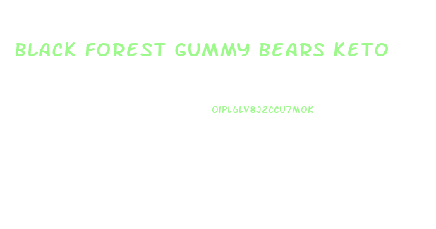 Black Forest Gummy Bears Keto