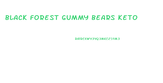 Black Forest Gummy Bears Keto