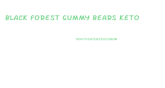 Black Forest Gummy Bears Keto