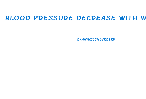 Blood Pressure Decrease With Weight Loss Paleo Diet