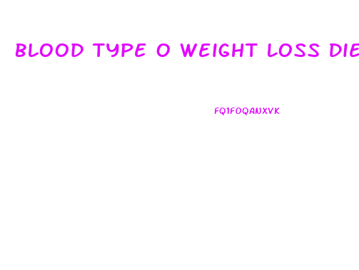 Blood Type O Weight Loss Diet Plan Pdf
