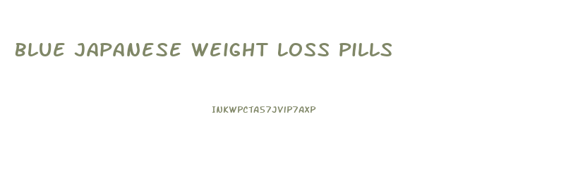 Blue Japanese Weight Loss Pills