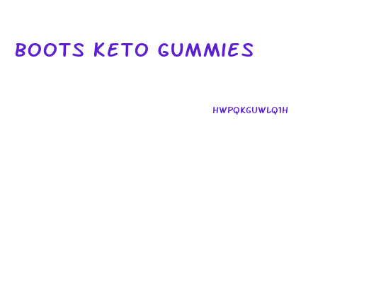 Boots Keto Gummies