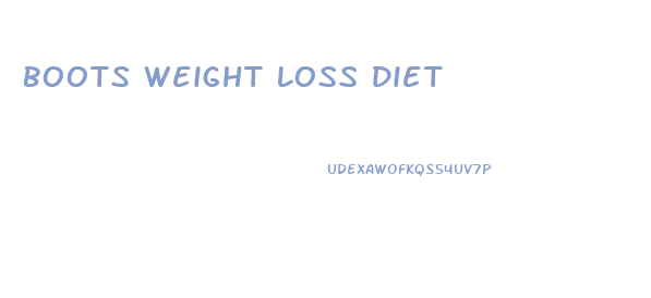 Boots Weight Loss Diet