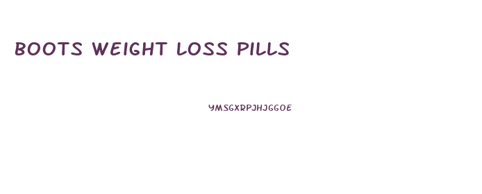 Boots Weight Loss Pills