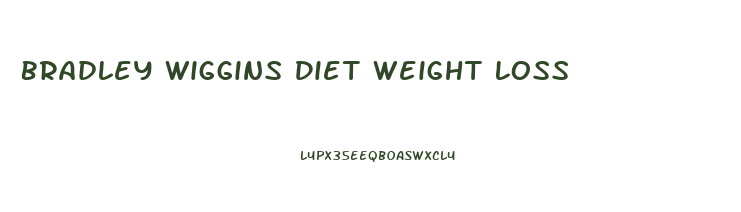 Bradley Wiggins Diet Weight Loss