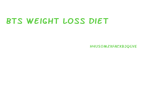 Bts Weight Loss Diet