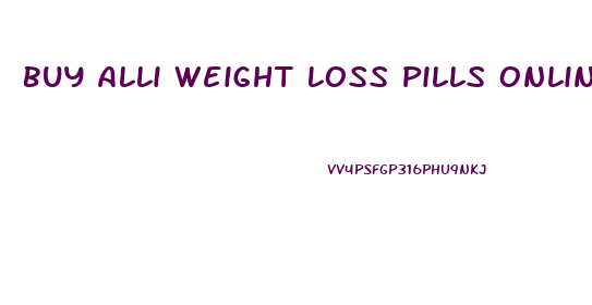 Buy Alli Weight Loss Pills Online