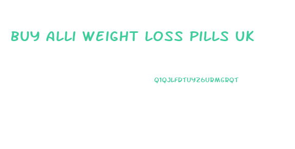 Buy Alli Weight Loss Pills Uk