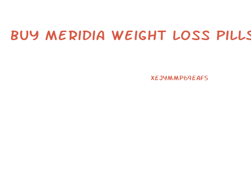 Buy Meridia Weight Loss Pills