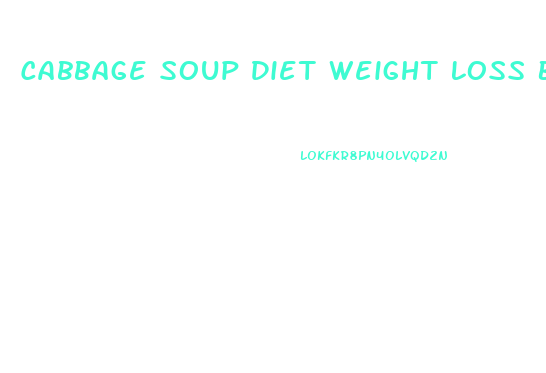 Cabbage Soup Diet Weight Loss By Day